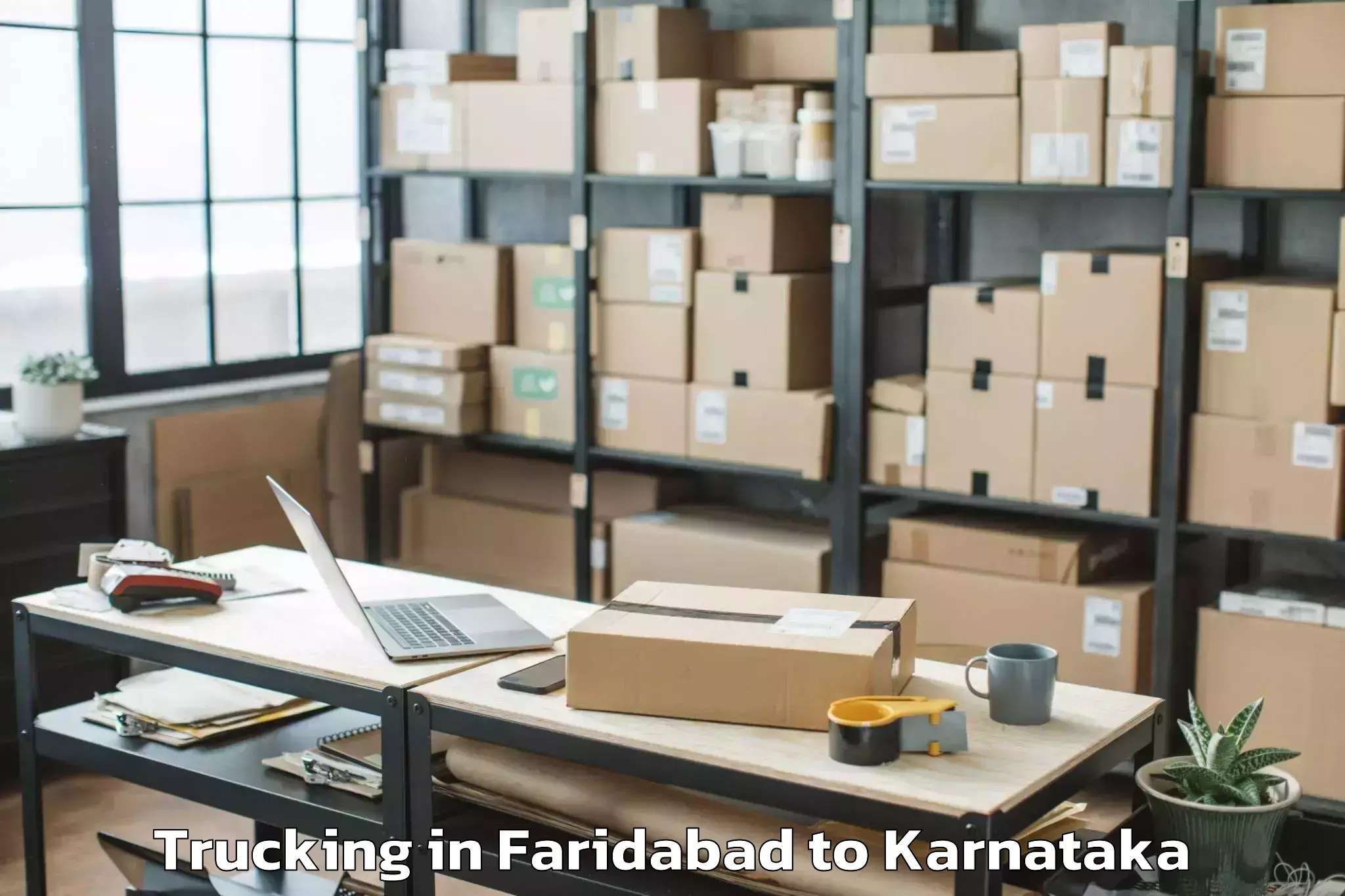 Top Faridabad to Maramanahalli Trucking Available